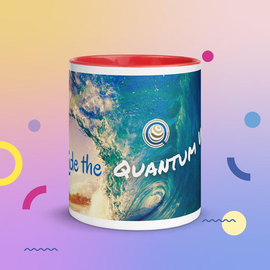 Ride the Quantum Wave QHS Mug with Color Inside