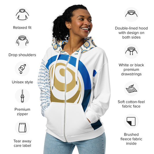 QHS Unisex zip hoodie