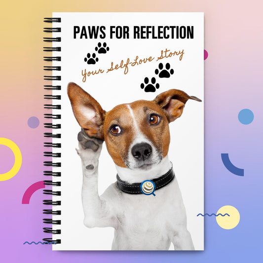 PAWS for Reflection with this beautiful QHS Spiral notebook