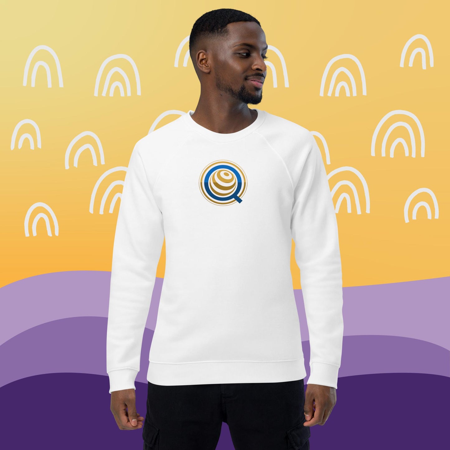 Newest favorite QHS Unisex organic raglan sweatshirt