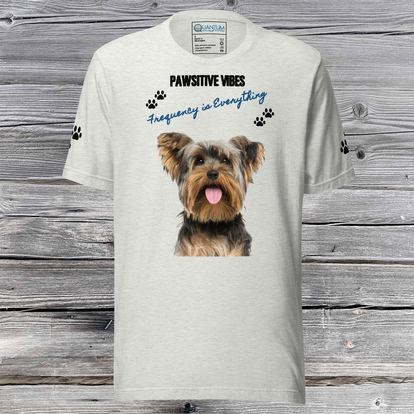 Paws with the QHS Yorkie Unisex t-shirt