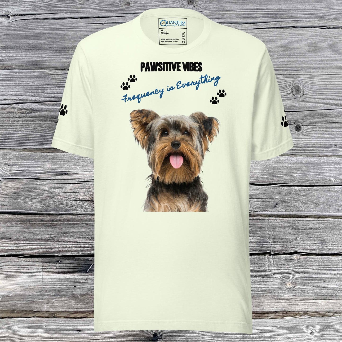 Paws with the QHS Yorkie Unisex t-shirt