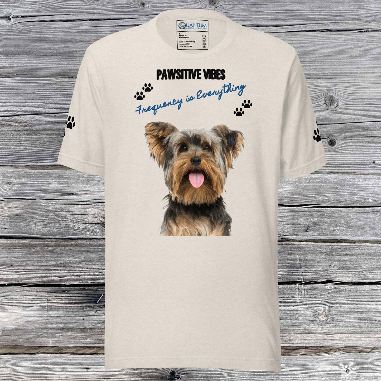 Paws with the QHS Yorkie Unisex t-shirt