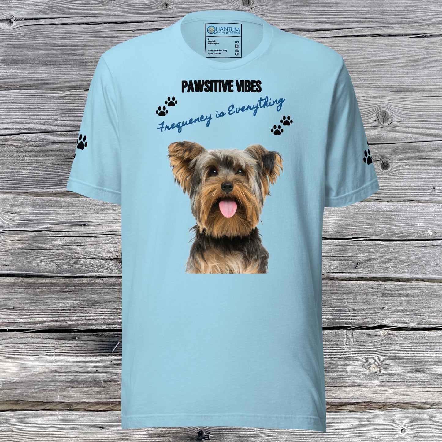 Paws with the QHS Yorkie Unisex t-shirt