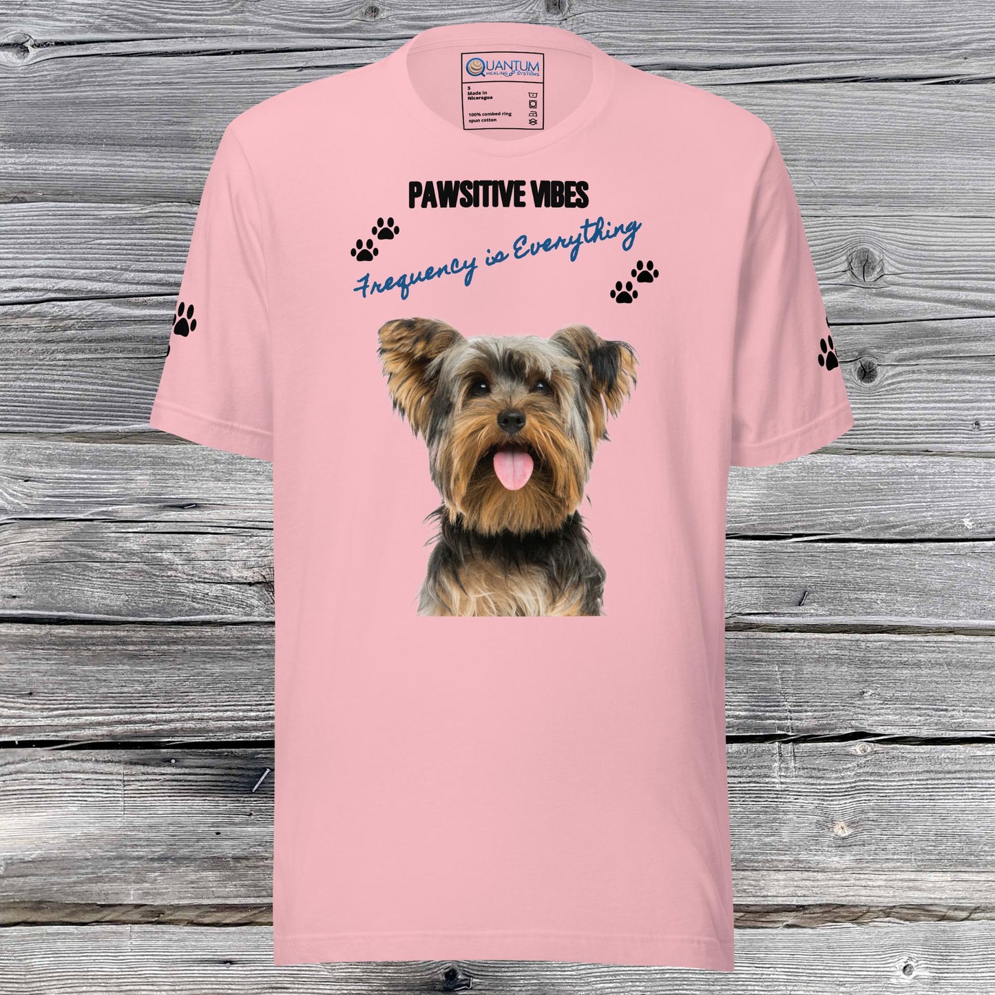 Paws with the QHS Yorkie Unisex t-shirt