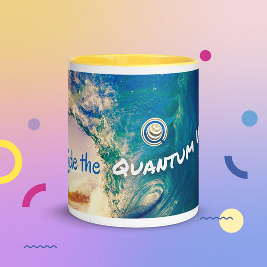 Ride the Quantum Wave QHS Mug with Color Inside